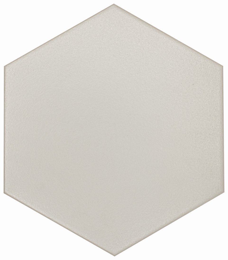 Premium Gray Matte 8x9 Inch Hexagon Tile - Slip-Resistant Bathroom & Kitchen Flooring for Modern Homes