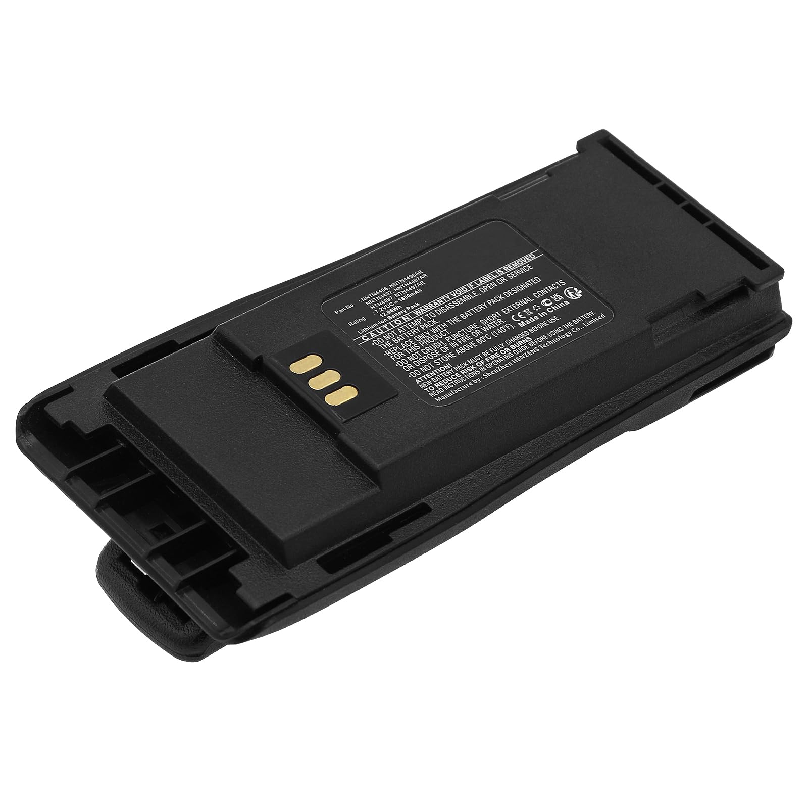 Synergy Digital 2-Way Radio Battery - 1800mAh Li-ion Replacement for Motorola NNTN4970AR & MNN4254AR (7.2V High Capacity) - Perfect for Construction, Security & Outdoor Communication