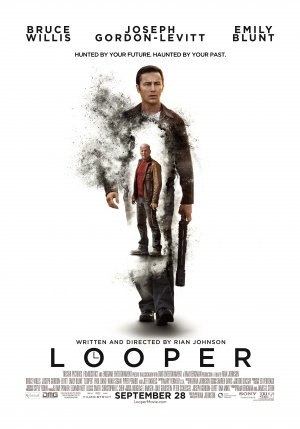 LOOPER Movie Poster 11x17 Inches - Joseph Gordon Levitt & Bruce Willis - Sci-Fi Action Film Wall Art - Perfect for Home Theater, Game Room & Office Decor