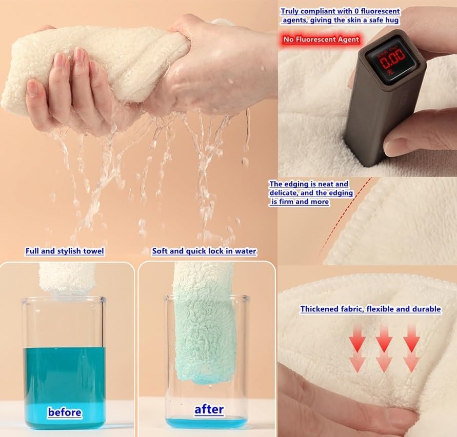 FARIOX Anti-Aging Facial Towel - Moisturizing & Hydrating Steamer Towel for Skin Care, DIY Beauty Mask - Perfect for Home Spa & Salon Treatments (Women & Girls) | Use with Facial Steamers, Skincare Routines & At-Home Beauty Treatments
