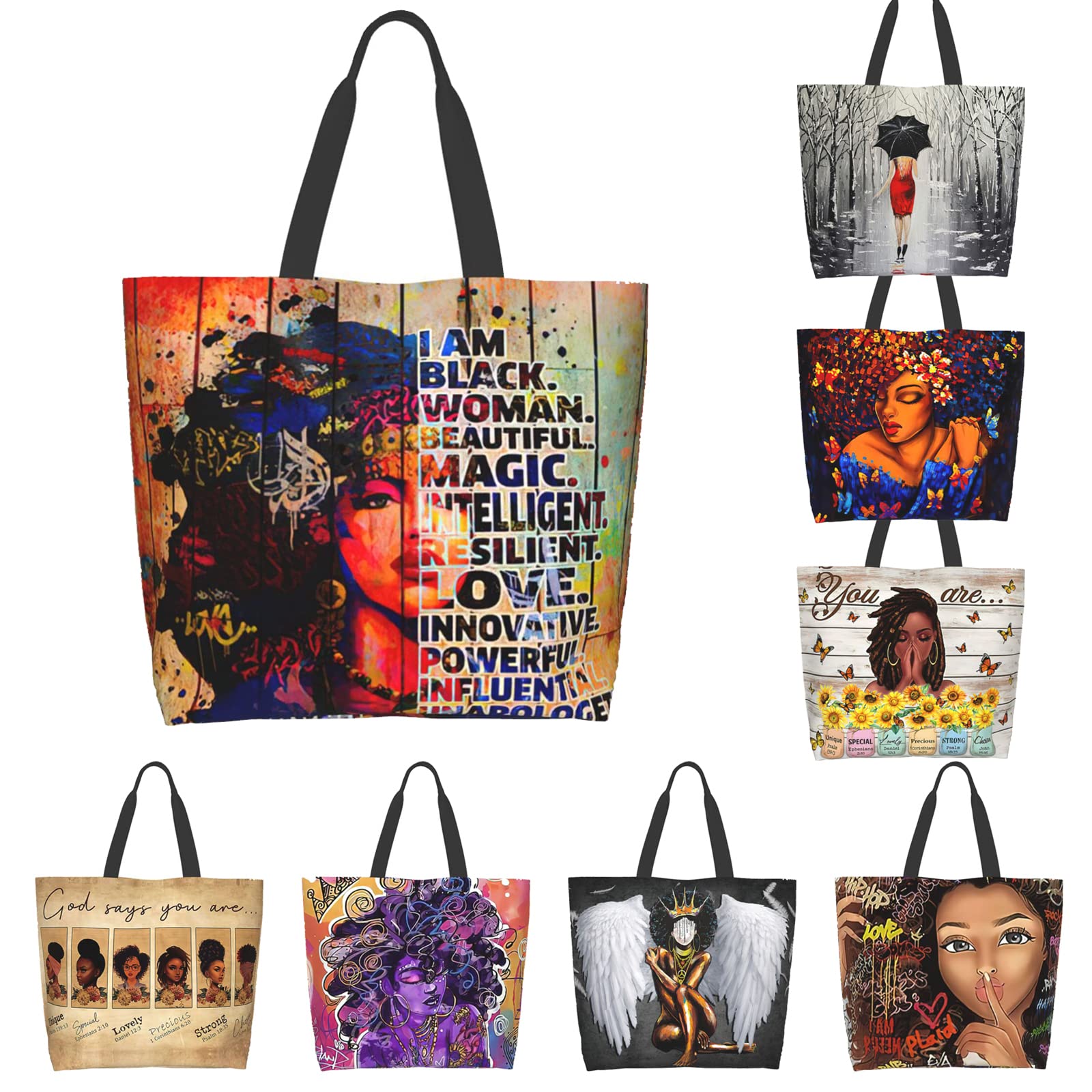 Stylish Large Reusable Tote Bag for Women with Zippered Interior Pocket - Durable Shoulder Bag for School, Work, Travel & Shopping - Perfect Gift for Girls & Women
