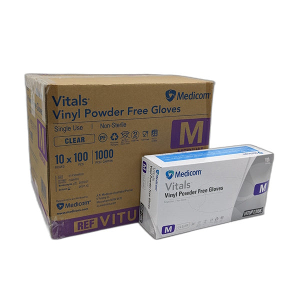 Premium Vinyl Disposable Gloves - Powder-Free, Clear & Latex-Free | Medical, Food Service & Household Cleaning Protection