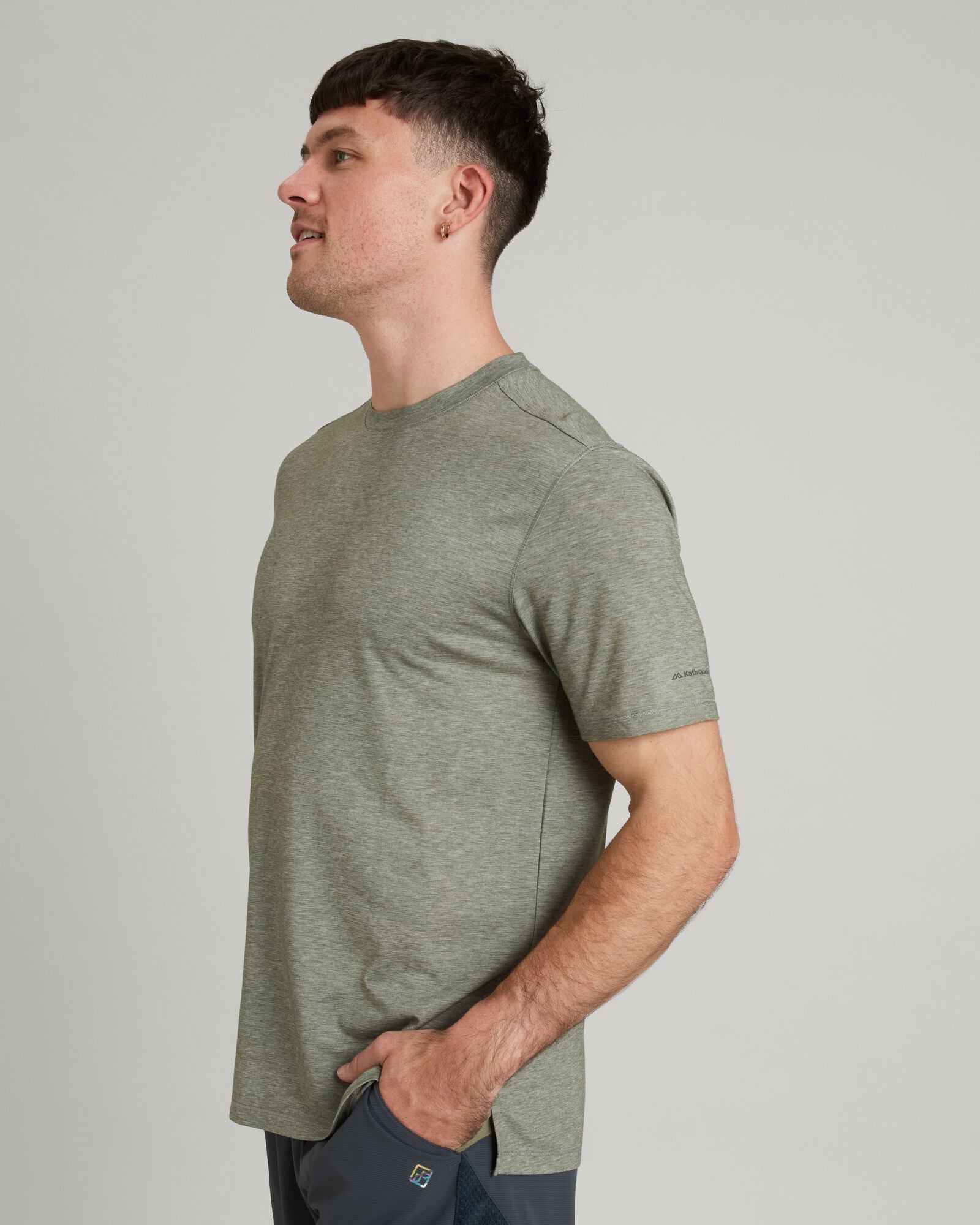 WELL.DER.NESS Men's Short Sleeve T-Shirt - Comfortable Cotton Crew Neck Tee for Casual Wear, Gym & Outdoor Activities