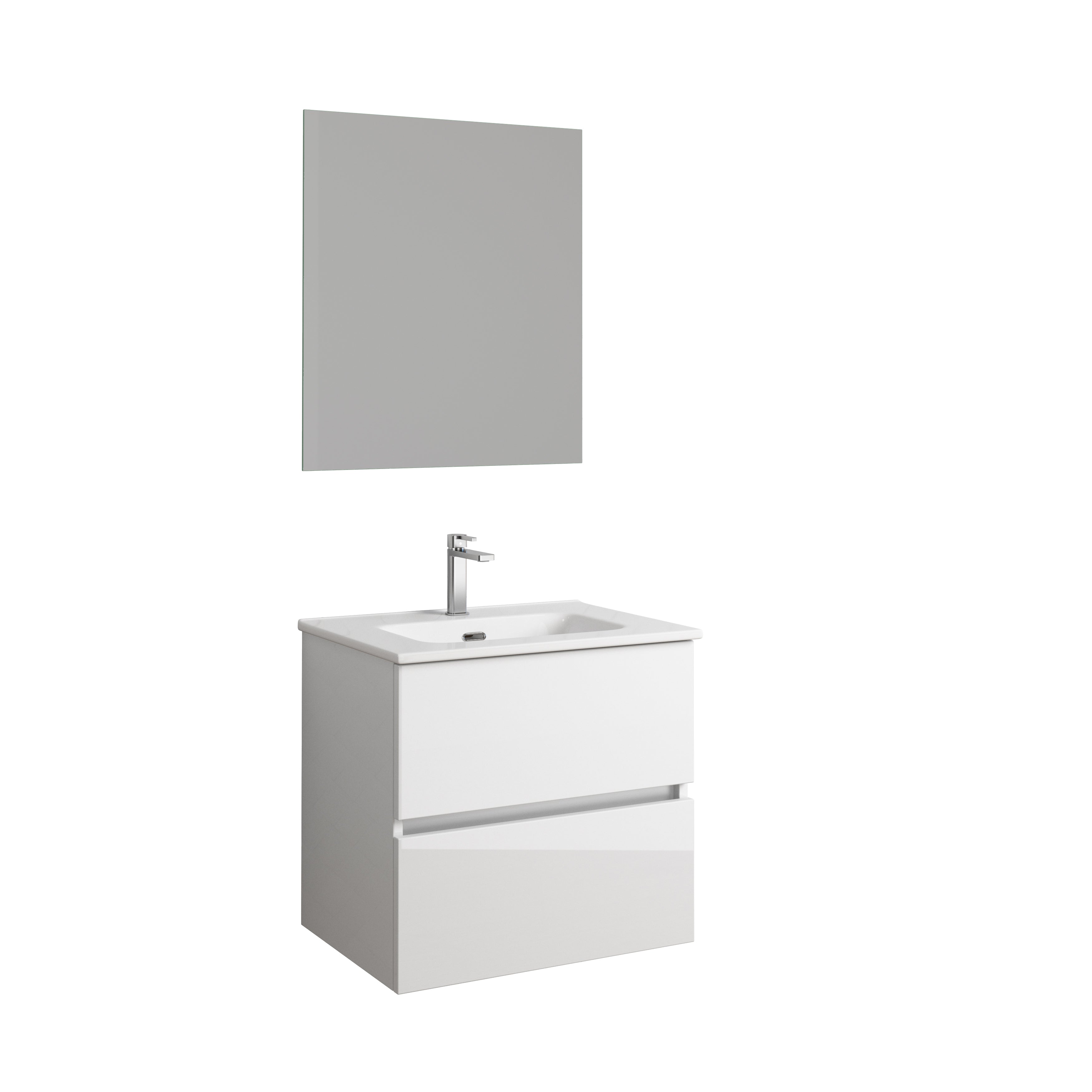 DAX Ibiza 36 Inch Bathroom Vanity Cabinet with Onyx Stone Basin - Modern Bathroom Storage with Soft Close Drawers (Perfect for Master Bathroom Remodeling)