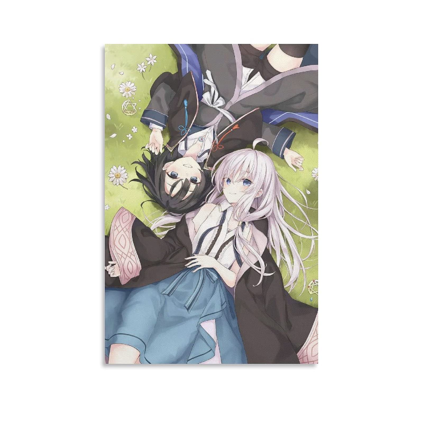 INVOOT Wandering Witch - The Journey of Elaina Anime Poster - 12×18inch(30×45cm) Canvas Wall Art for Living Room, Bedroom & Office Decor - Perfect Gift for Anime Fans & Home Decoration