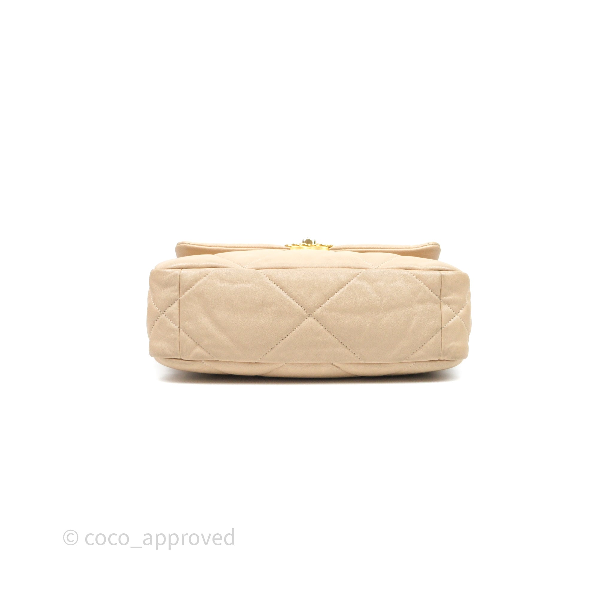 Chanel 19 Small Beige Mixed Hardware Flap Bag - Luxury Designer Handbag for Women | Perfect for Everyday Use, Work & Special Occasions
