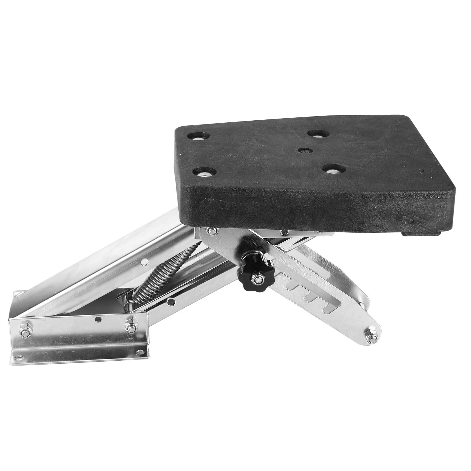 Stainless Steel Boat Motor Stand Bracket - Heavy Duty 110 Lbs Capacity for 2-Stroke Outboard Engine Mount | Smooth Design & Efficient Lifting | Perfect for Marine Motor Transom, Boat Maintenance & Engine Storage