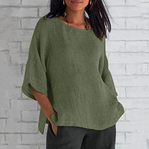 3/4 Sleeve Army Green