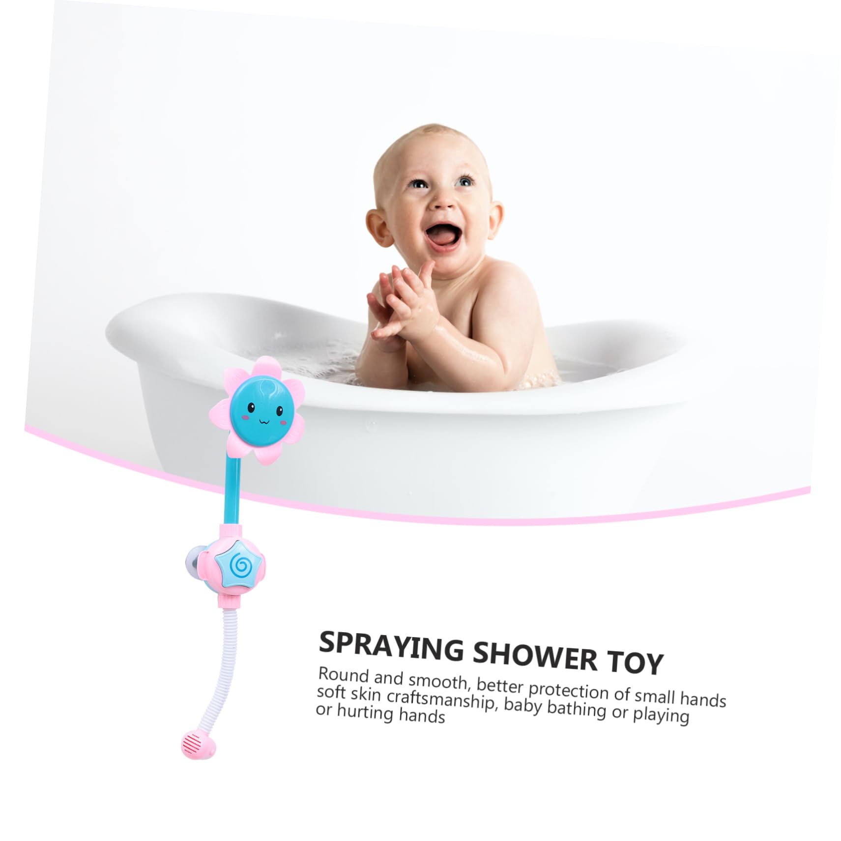 HEMOTON 2 Pack Sunflower Bath Toys for Kids - Fun Cartoon Shower Playthings, Durable Plastic Bathtub Toys for Toddlers - Perfect for Bath Time Fun, Sensory Play & Early Learning