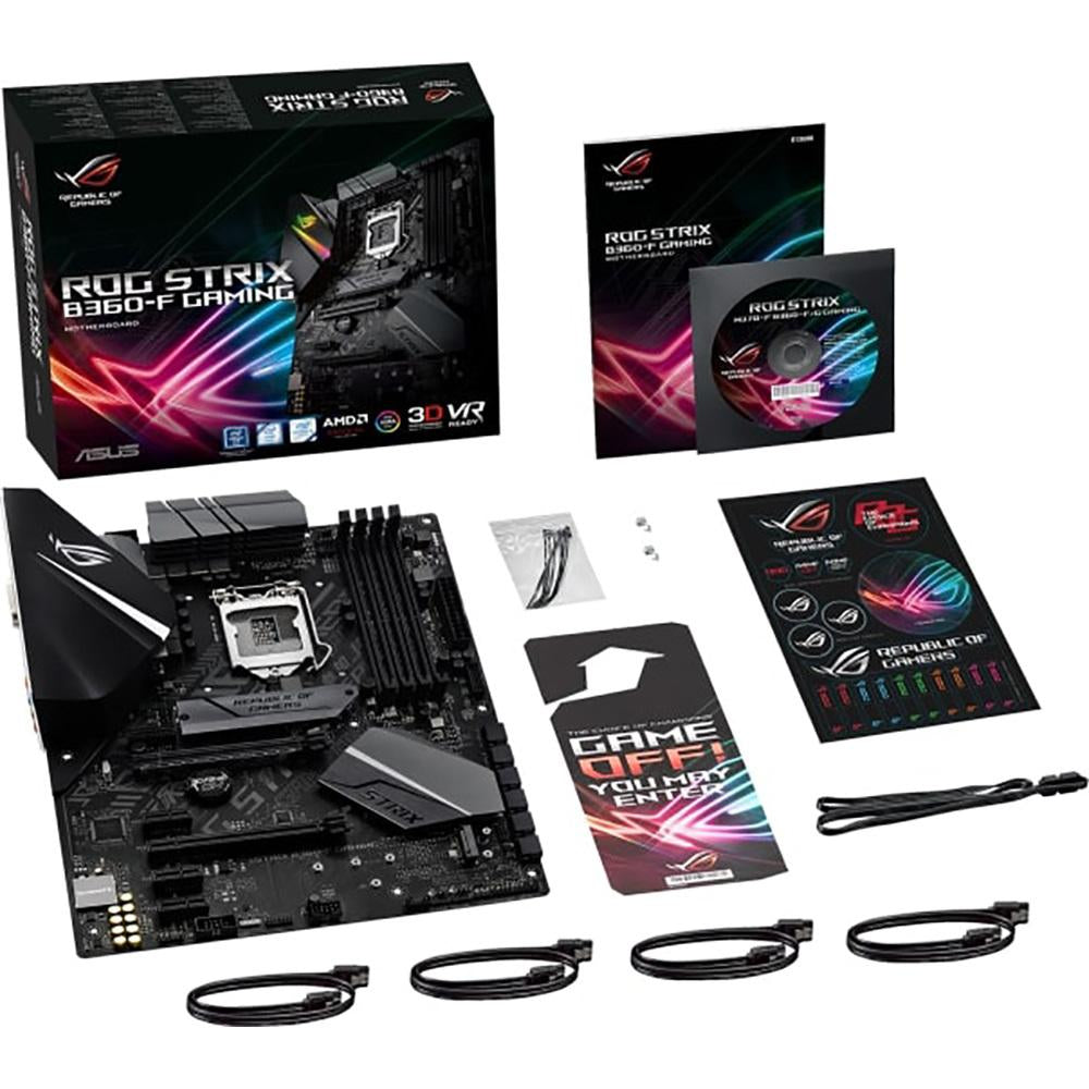 ASUS ROG STRIX B360-F Gaming Motherboard - LGA1151 Socket, ATX Form Factor for Intel 8th/9th Gen CPUs | Perfect for PC Gaming, Streaming & Content Creation
