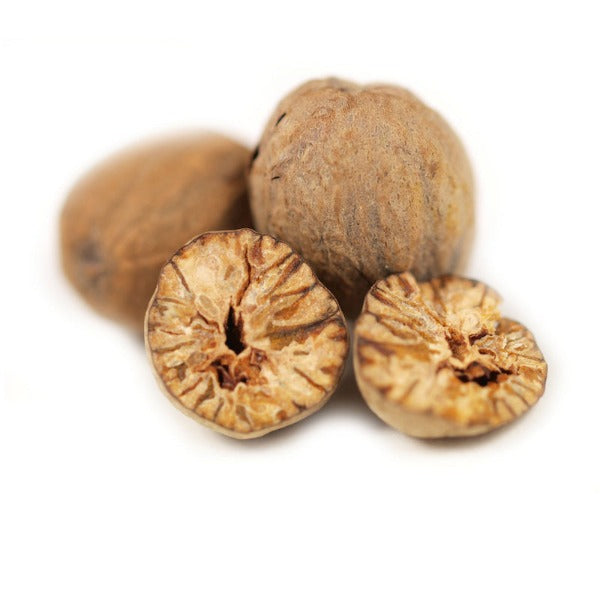 Premium Whole Nutmeg Spices for Baking & Cooking - Fresh, Aromatic & Versatile for Desserts, Drinks & Holiday Recipes