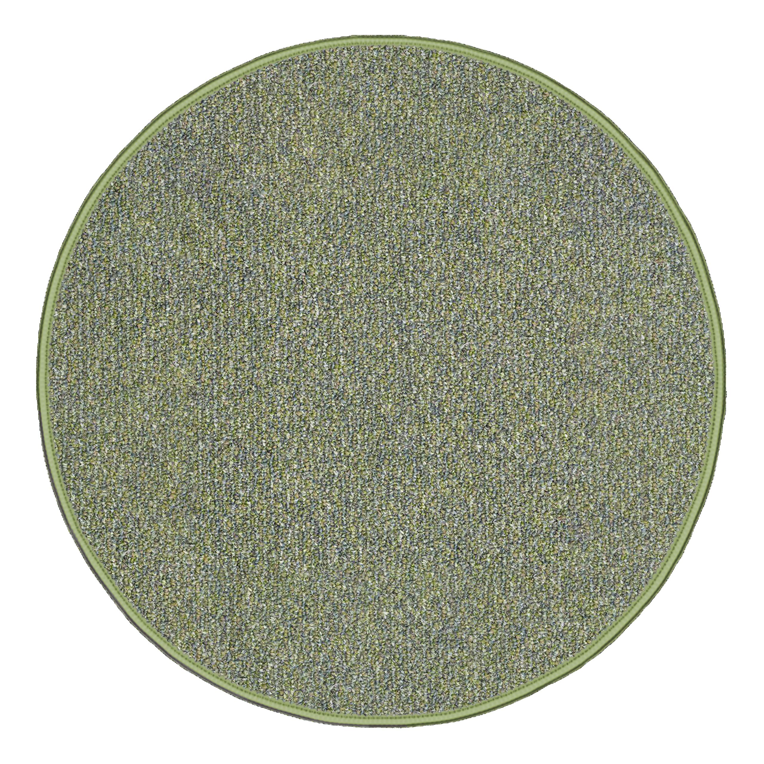 Koeckritz 9' Round Riverview Natural Path Indoor/Outdoor Area Rug - Durable Carpet with Finished Edges in Multiple Sizes - Perfect for Living Room, Patio or Deck Decor