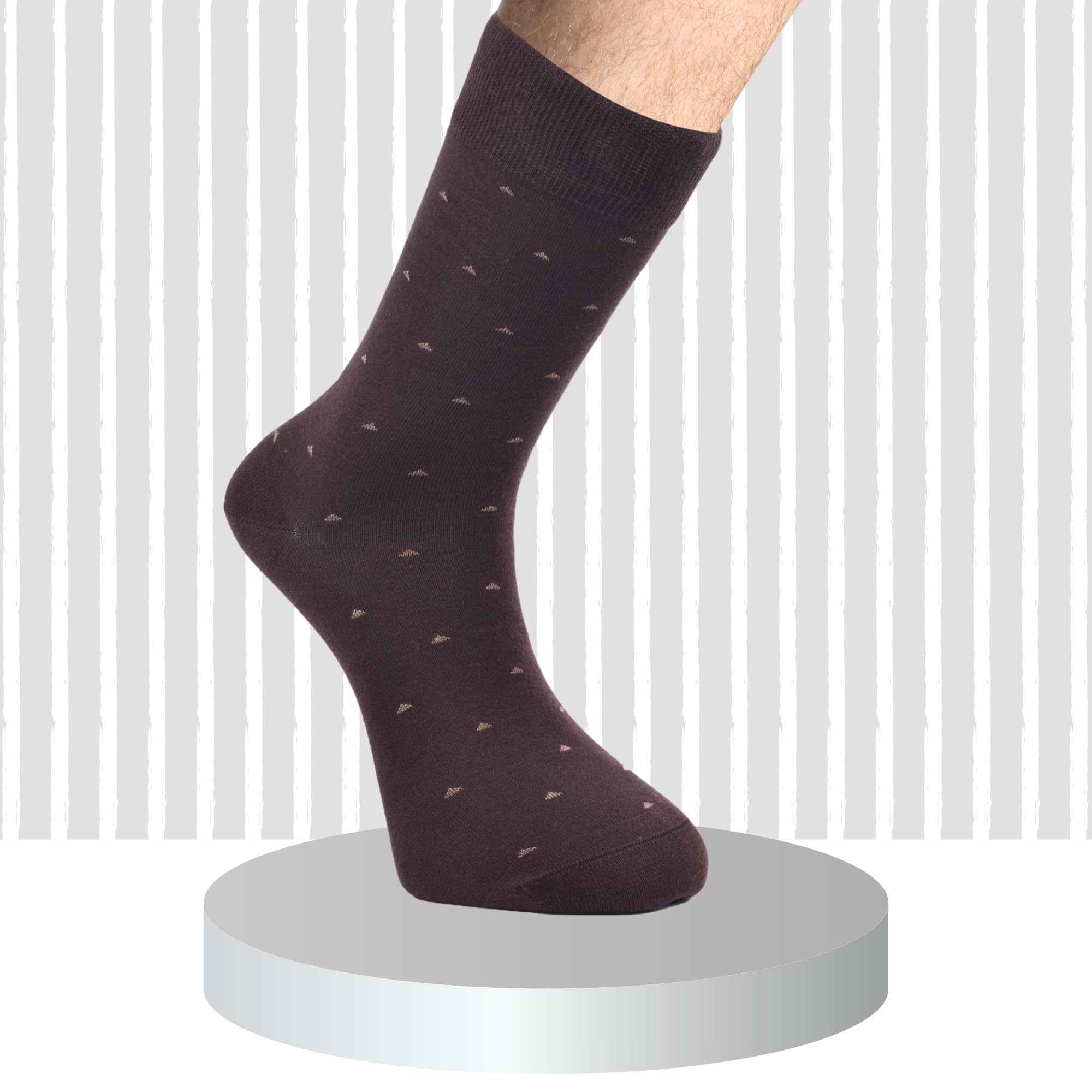 BELINO 6 Pairs Men's Dress Socks - Breathable Cotton Business Socks for Work & Formal Occasions - Comfortable Office Socks for Professional Style & Daily Wear