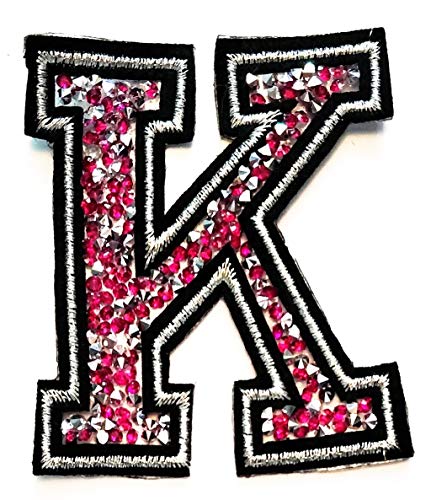 Pink Crystal Letter K