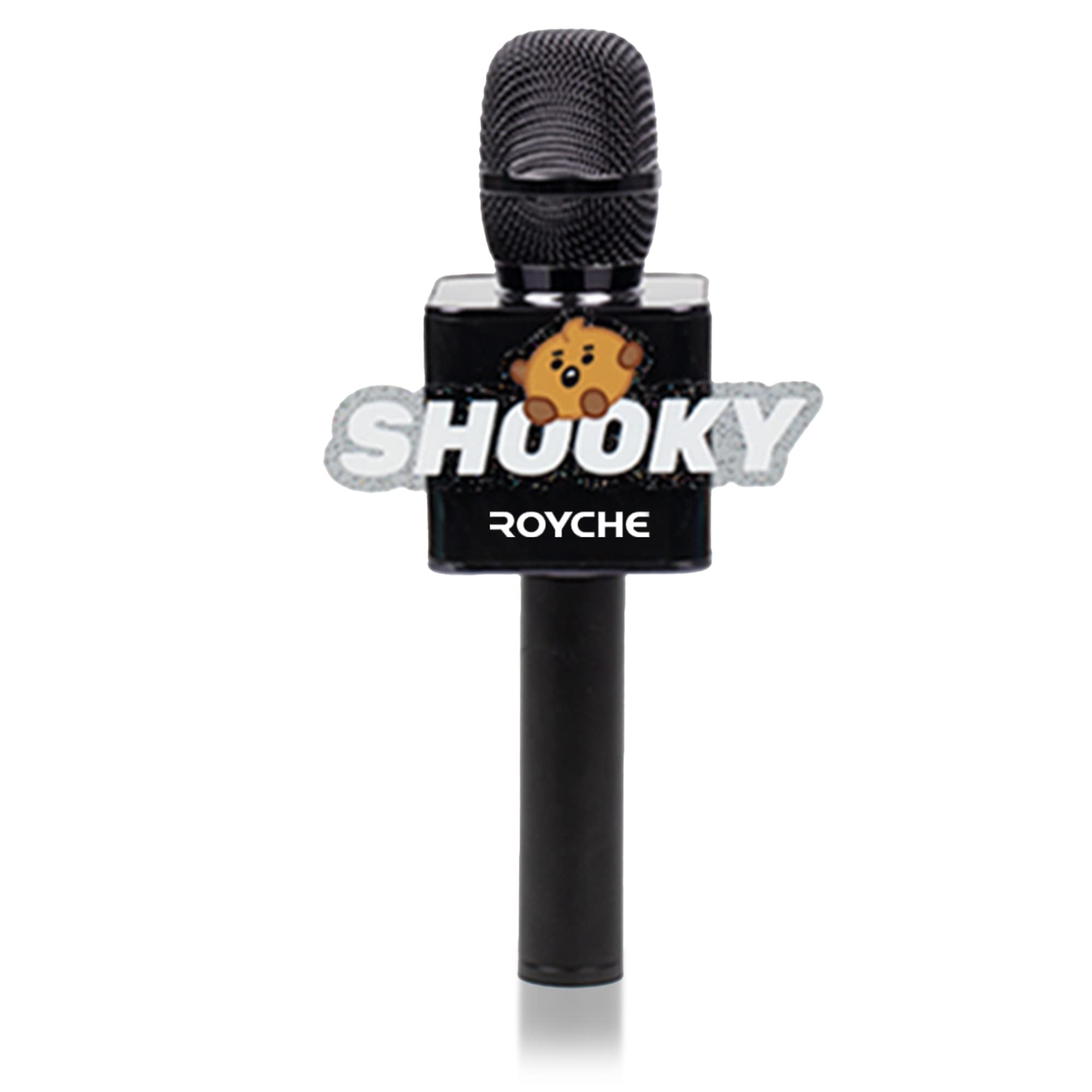 BTS Bluetooth Wireless Microphone & Speaker with 7 Cute Character Designs - SHOOKY Edition | Perfect for K-Pop Fans, Karaoke Parties & BTS Collectors