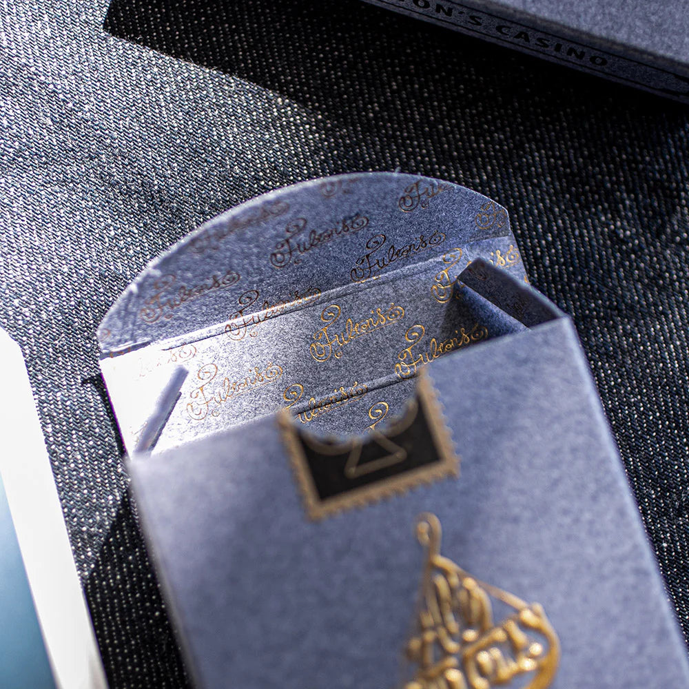 Ace Fulton's Casino Denim Playing Cards - Premium Poker Cards for Casino Nights, Card Magic & Game Nights