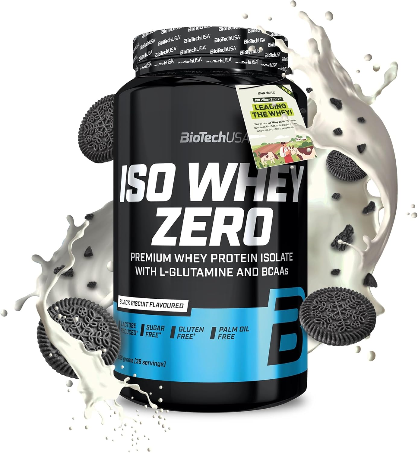 BioTechUSA Iso Whey Zero 908g - Premium Zero Carb Whey Protein Powder for Muscle Recovery & Growth - Ideal for Post-Workout, Gym & Fitness Enthusiasts