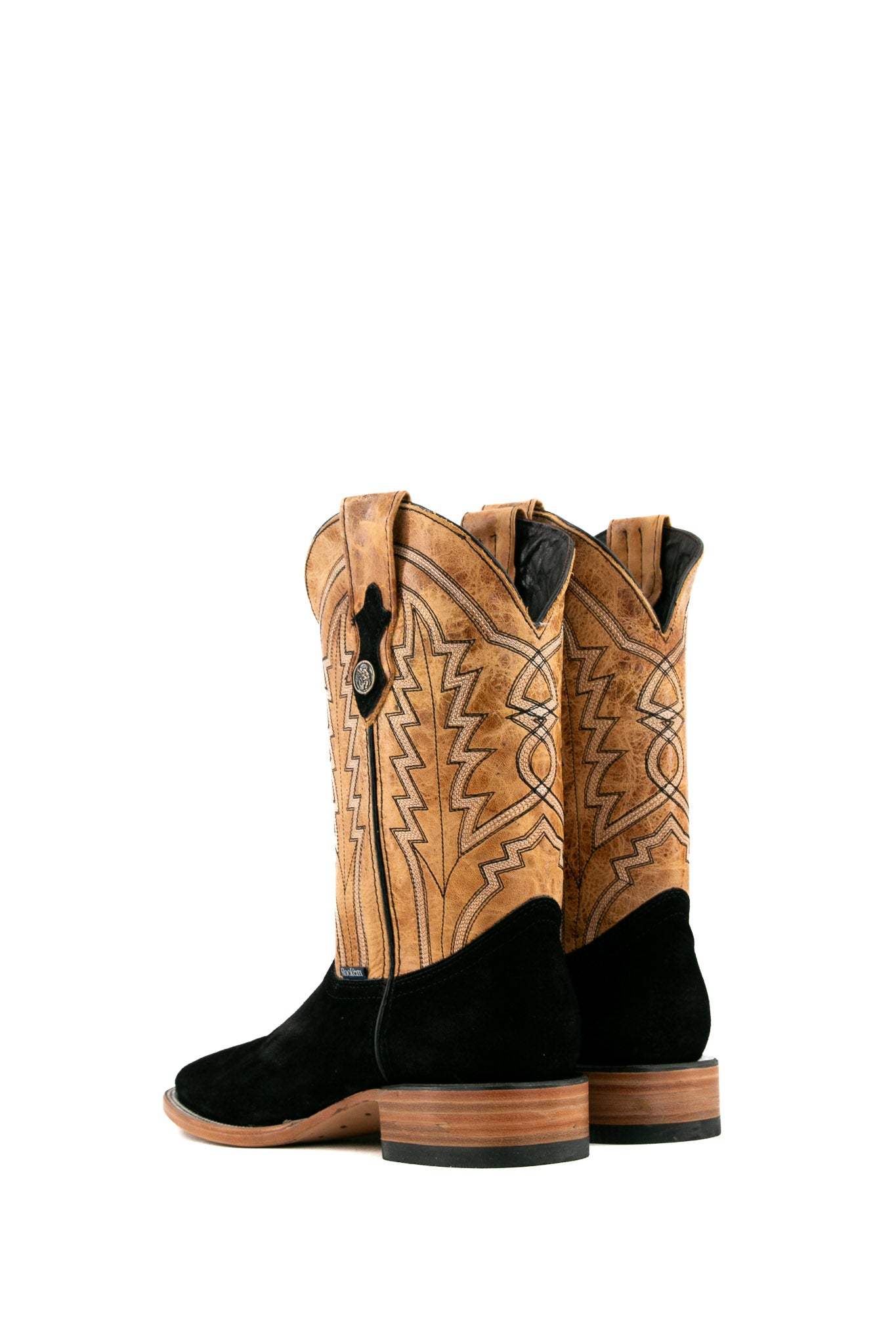Luke Suede Square Toe Cowboy Boots for Men - Western Style Leather Boots with Comfortable Cushioning | Perfect for Rodeo, Country Music Festivals & Outdoor Adventures