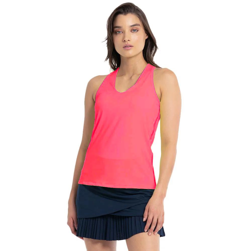 Lucky in Love Women's Essentials V Neck Tank Top - Soft Pink Cotton Casual Shirt for Summer, Layering & Everyday Wear