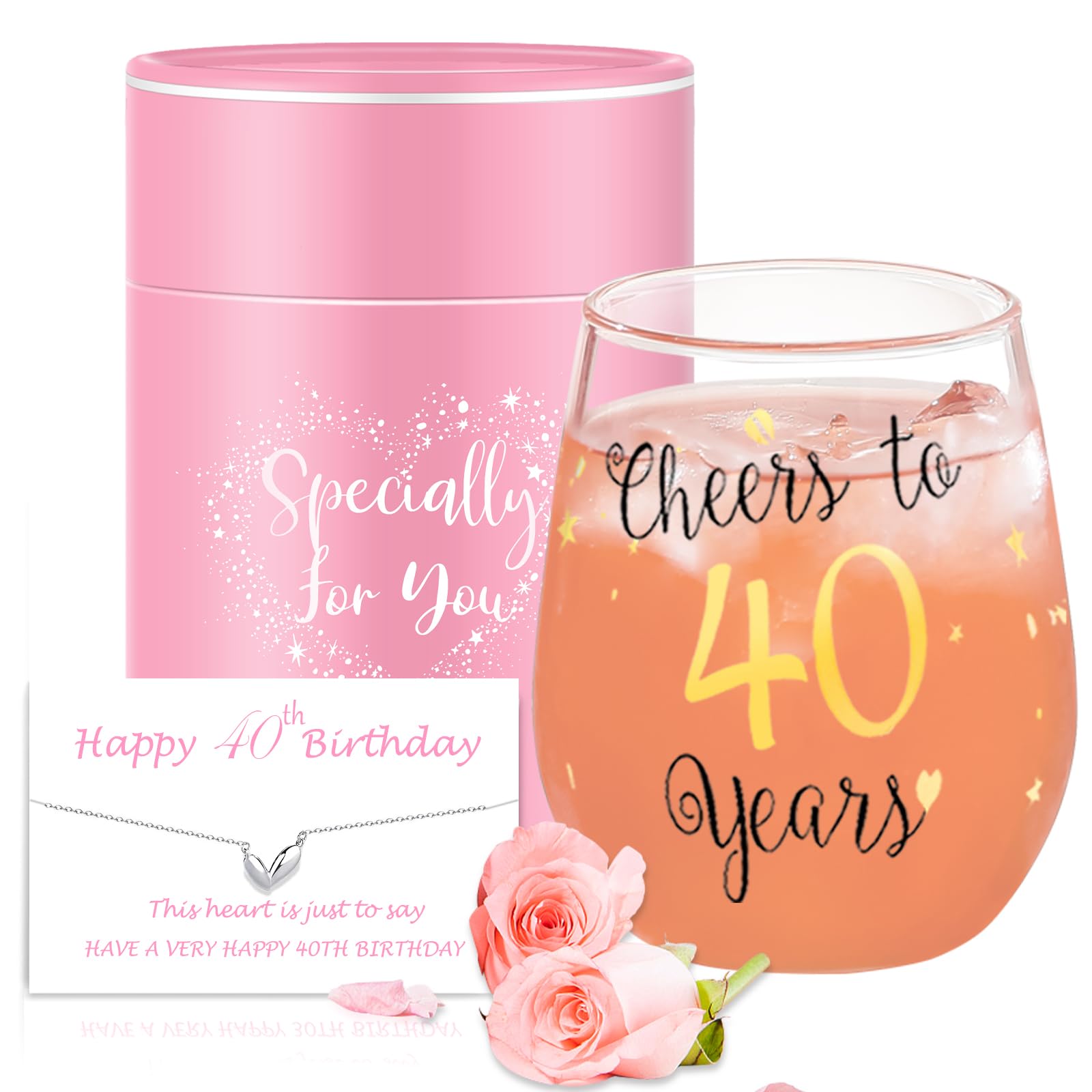 Yalucky Gold Stemless Wine Glasses Set of 4 - Elegant Champagne Flutes for Women & Men - Perfect Wedding, Anniversary, Bridal Shower Gifts - Great for Parties, Romantic Dinners & Home Decor