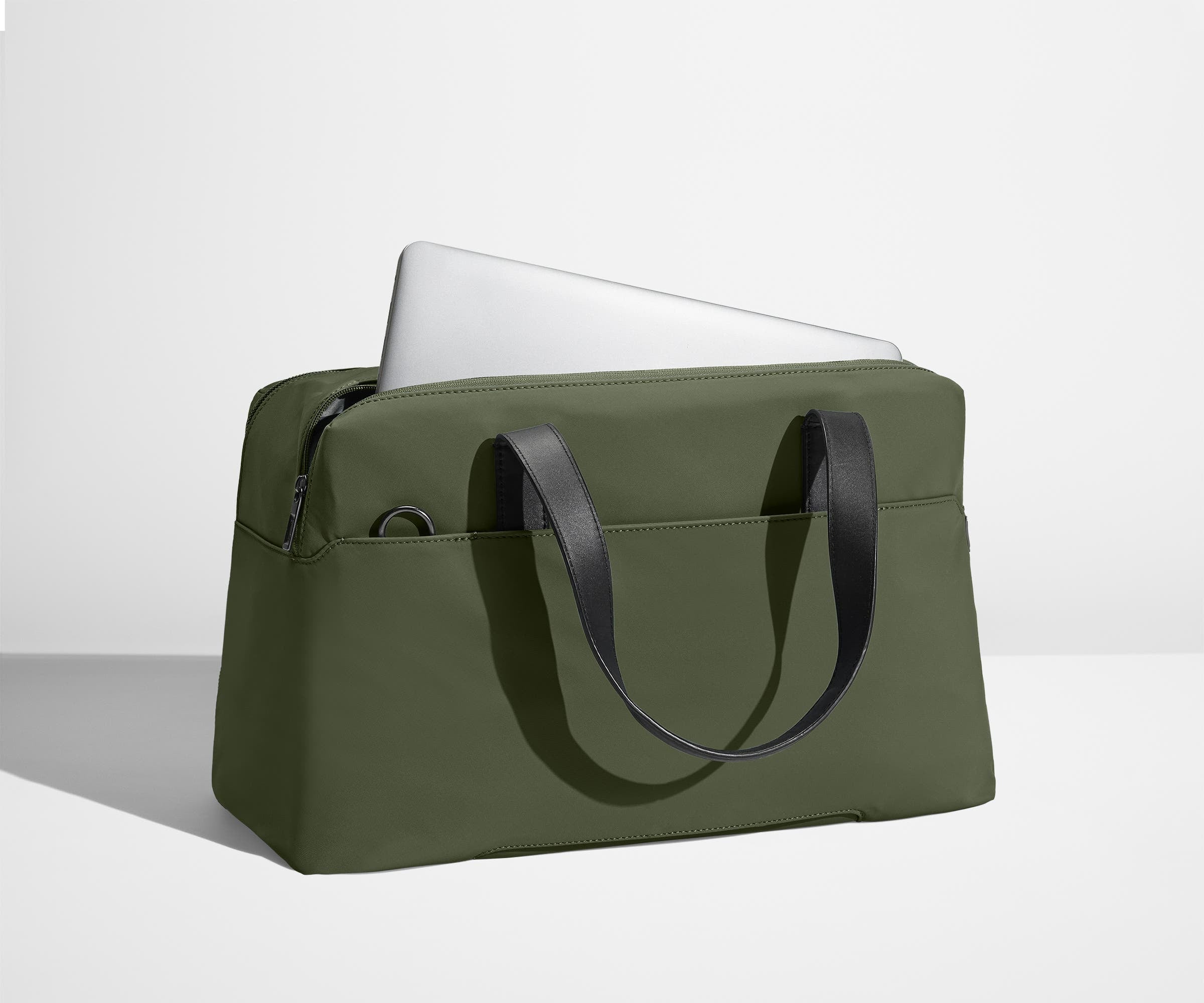 Premium Olive Green Overnight Bag - Durable Travel Duffel for Weekend Getaways & Business Trips - Perfect Carry-On for Gym, Work & Short Vacations
