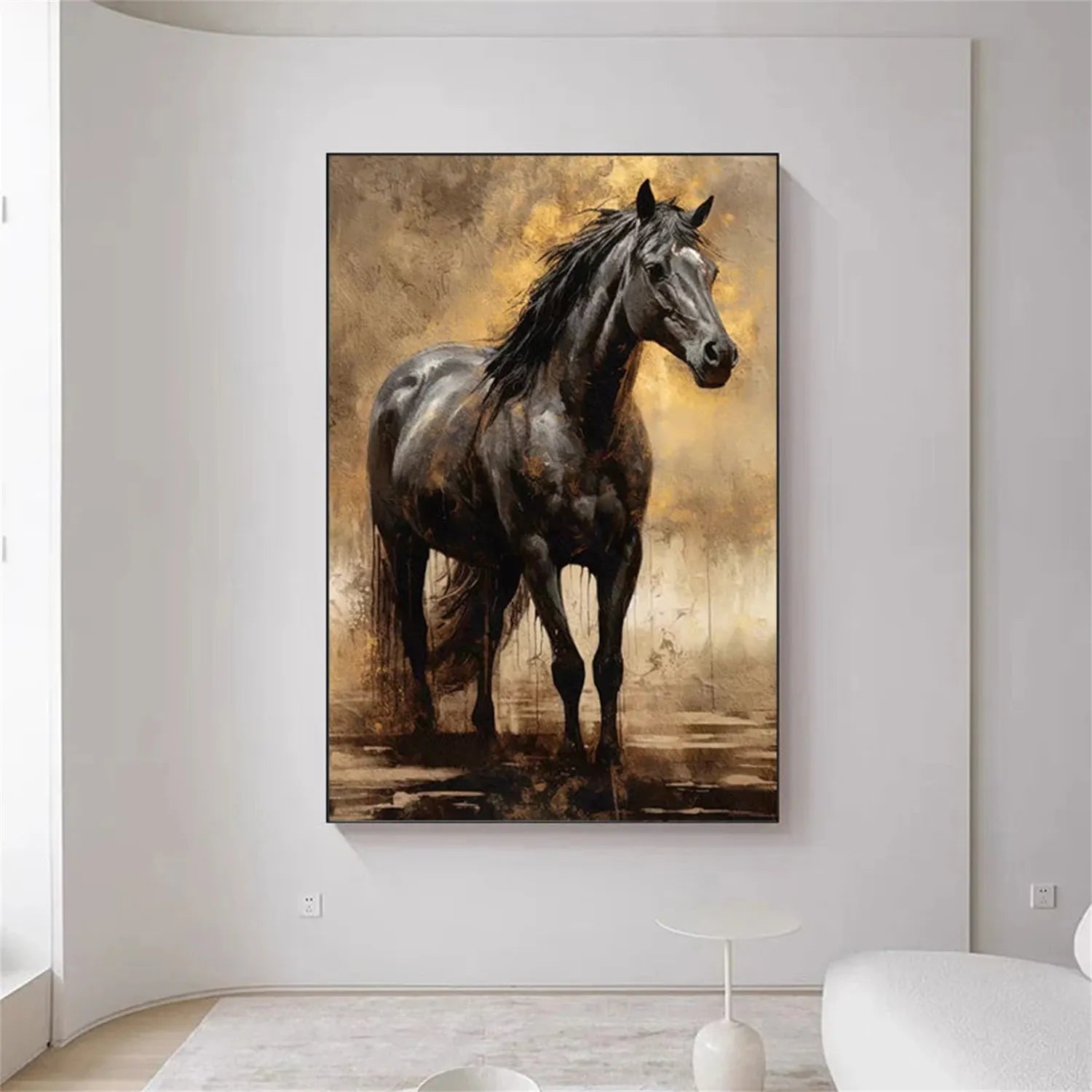 Animal Art Painting #AP056 - Handmade Wildlife Canvas Art for Home & Office Decor | Perfect for Living Room, Bedroom, and Gift Giving