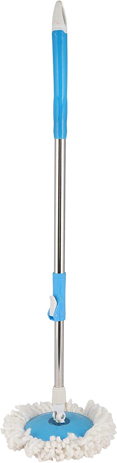 Heavy Duty Stainless Steel Mop Stick with Refill - Durable Cleaning Tool for Floors & Hard Surfaces - Multi-Color Options - Perfect for Home, Kitchen, Bathroom & Commercial Use
