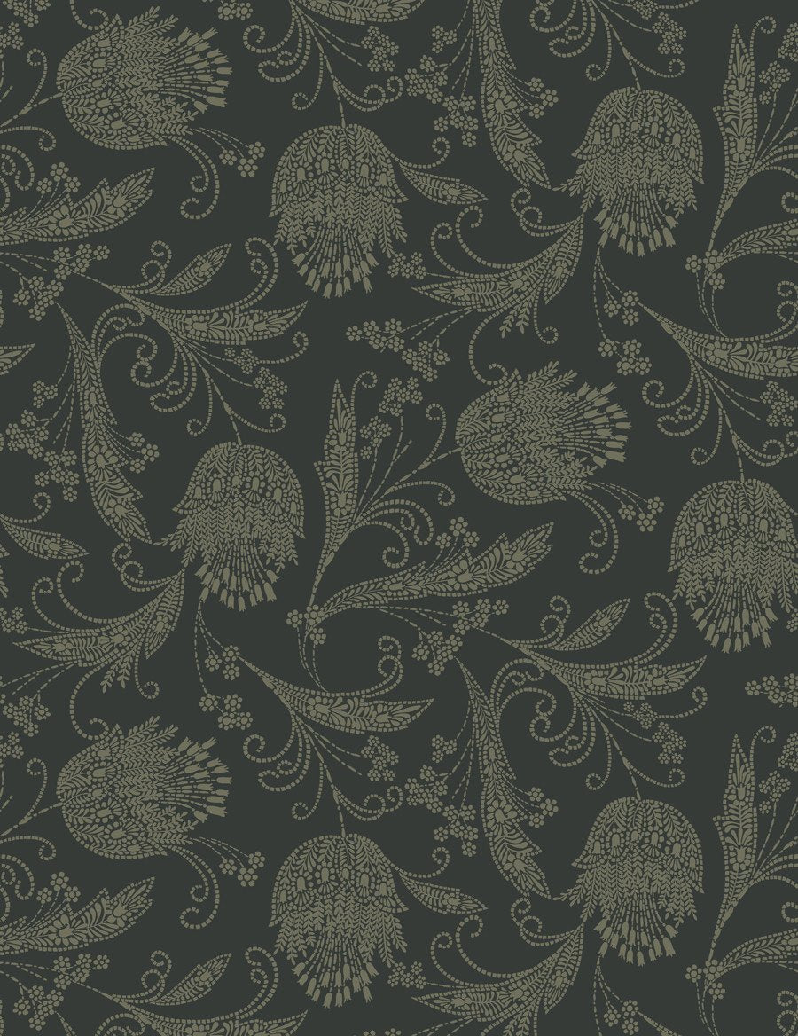 Eleanor Rigby Peel and Stick Wallpaper - Charcoal & Umber Textured Removable Wallpaper for Bedroom, Living Room, or Office Decor