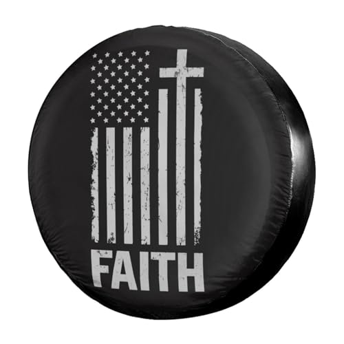 Christian Distressed White USA Flag