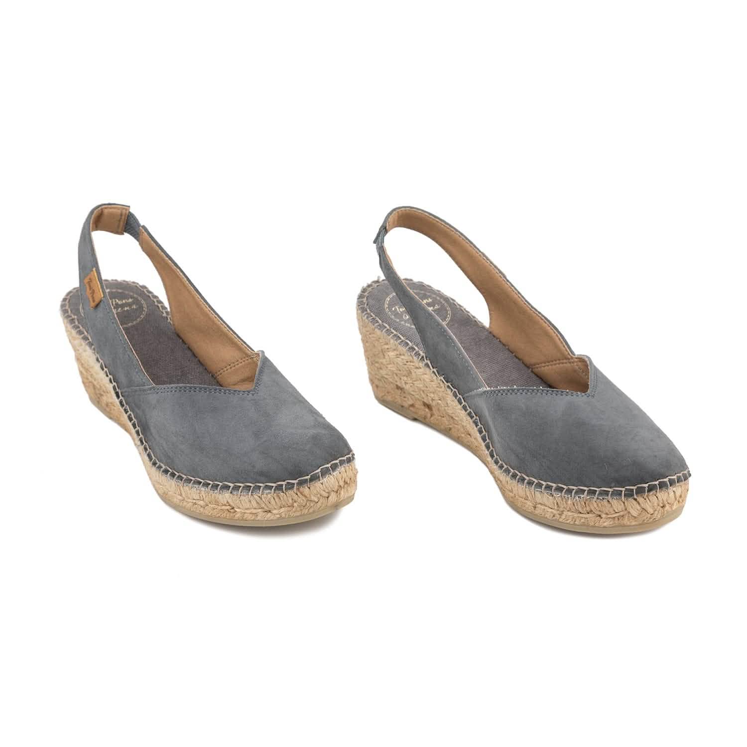 Women's Suede Leather Wedge Espadrilles - Betty A Comfortable Summer Sandals for Beach, Vacation & Casual Outings