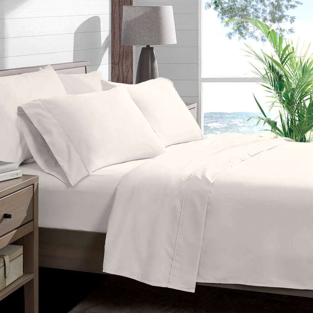 Luxury 800 Thread Count 100% Cotton Bedding Set - 4 Piece Twin XL Sheet Set with Deep Pocket (Fits Mattress Up to 24