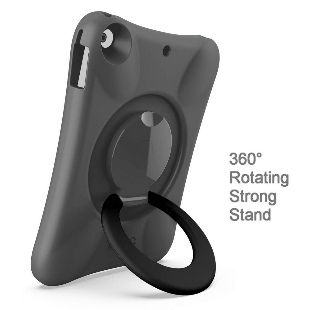 NLR FUN Pepkoo Shockproof Kids iPad Case - Lightweight Full Body Protection with Foldable Stand for 9.7