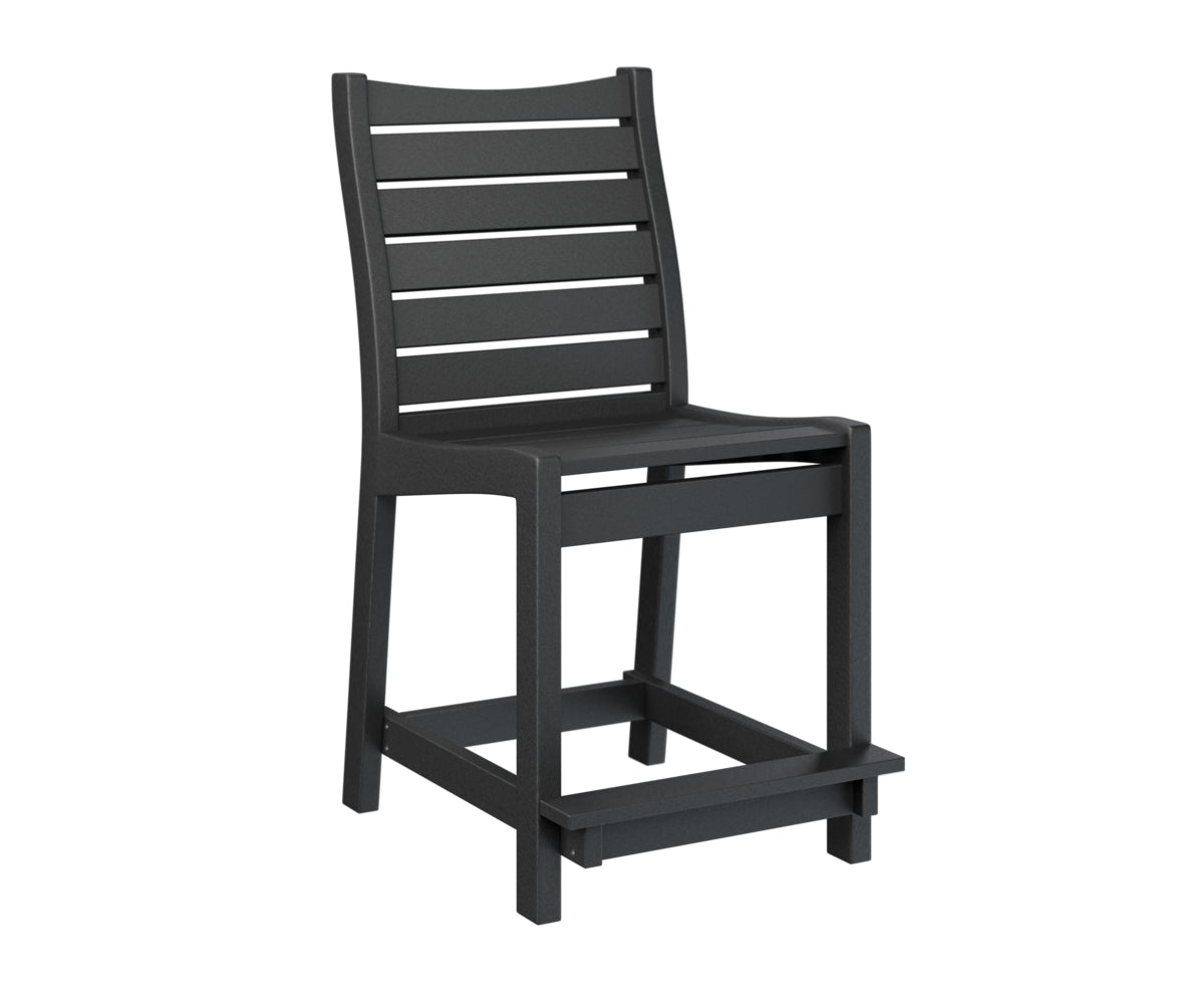 Berlin Gardens Bristol Counter Chair - Stylish Bar Stool for Kitchen Island, Breakfast Nook & Outdoor Dining - Adjustable Height & Comfortable Seating