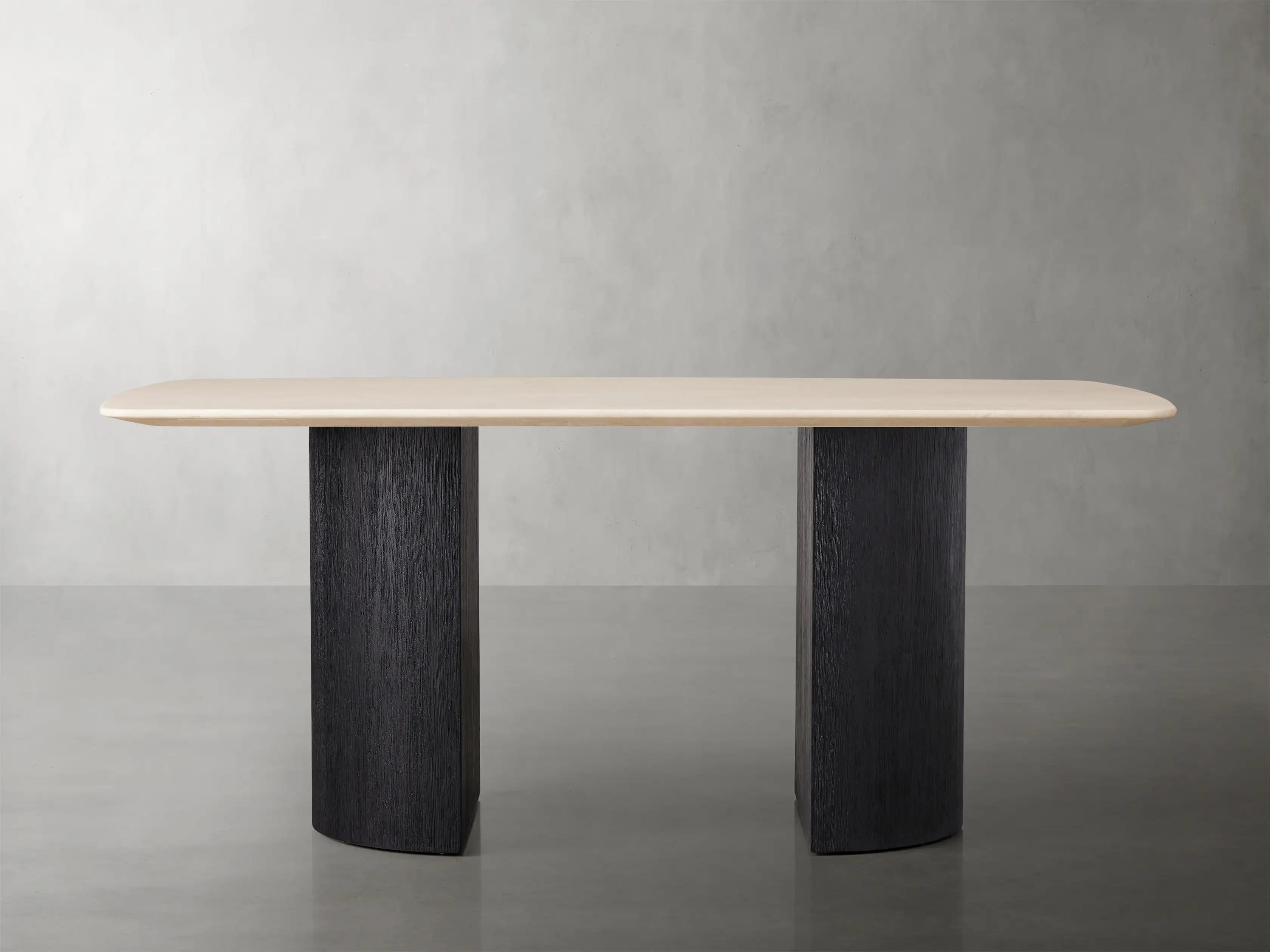 Saint Germain Stone Dining Table with Dauphine Base - Elegant Marble Top Dining Table for Modern Home, Perfect for Dinner Parties & Family Gatherings