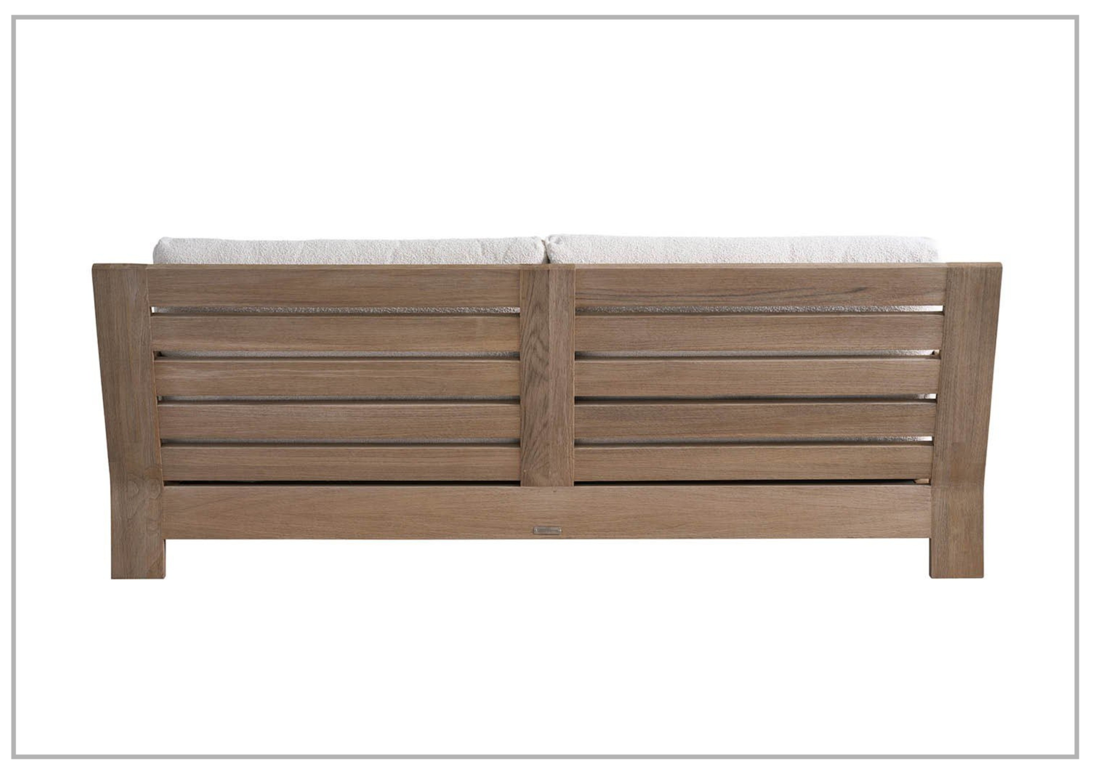 Universal Saratoga Sofa with Weathered Teak Finish - Modern Living Room Furniture for Home, Office & Lounge Areas
