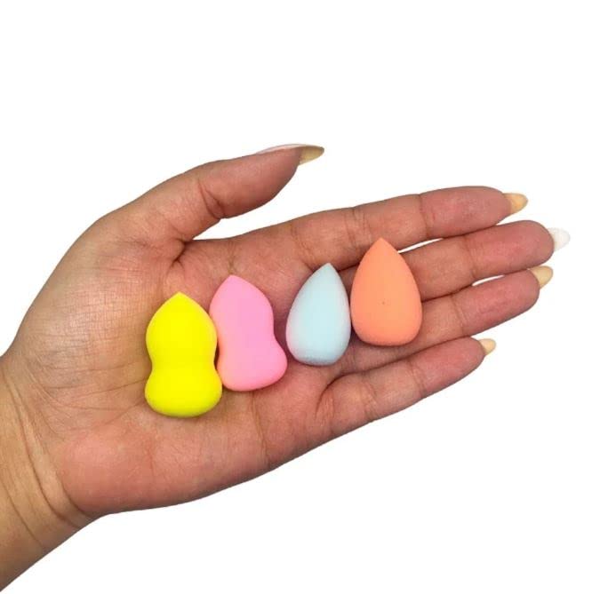 Sunaina Mini Makeup Sponge Blender Set - 5 Pack for Eyeshadow, Foundation, Powder & Contouring | Soft Beauty Blender for Flawless Application | Perfect for Travel & Professional Makeup Kits