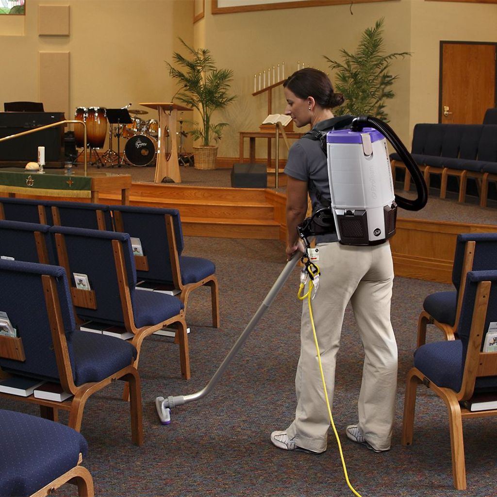 ProTeam 107474 Super Coach Pro 6 HEPA Backpack Vacuum with OS1 Kit - Lightweight Commercial Cleaning for Schools, Offices & Hotels