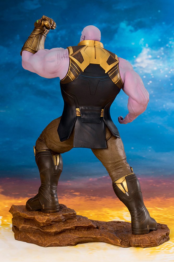 Kotobukiya Marvel Avengers Infinity War: Thanos 1/10 Scale ArtFX+ Statue - Premium Collectible Figure for Superhero Fans & Home Display