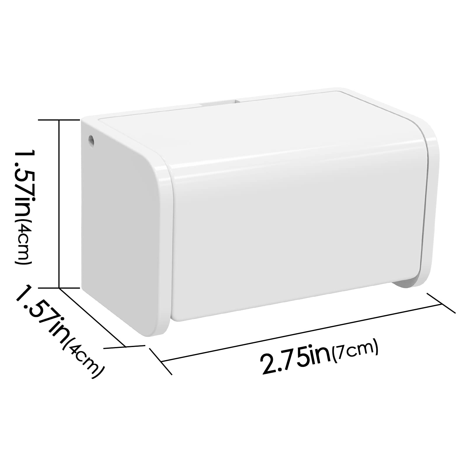 2 Pack Wall Mounted Toothbrush Holder with Cover - Self Adhesive Bathroom Organizer for Medicine Cabinet, Shower, RV & Camper - Space Saving 2 Slot Toothbrush Storage Rack (Perfect for Small Bathrooms, Travel & Compact Living Spaces)