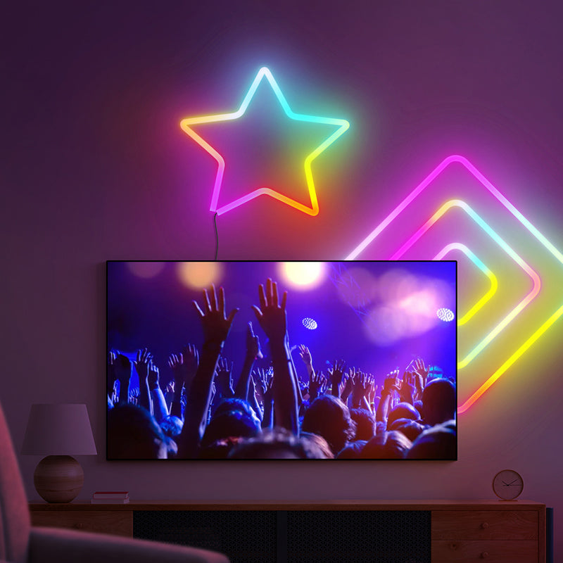 3M NEON RGB Flex IP67 Waterproof Bluetooth LED Light Strip - Indoor/Outdoor Decoration for Bedroom, Party, Gaming Room, and Events