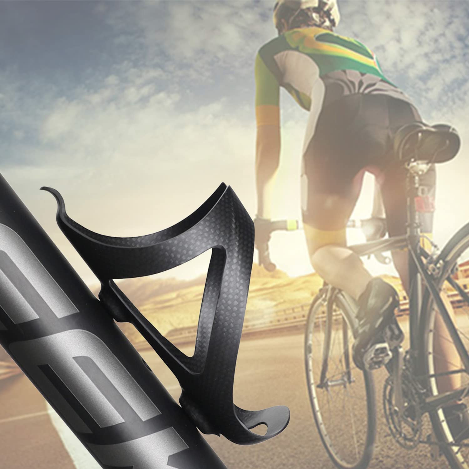 Ultralight Carbon Fiber Bike Water Bottle Cage for MTB & Road Cycling