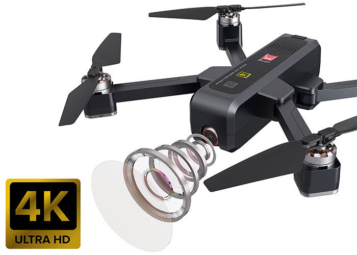 MJX Bugs 4W Foldable Drone with 4K Camera, GPS, 5Ghz WiFi, Brushless Motor - B4W Elinz Quadcopter for Aerial Photography & Outdoor Adventures