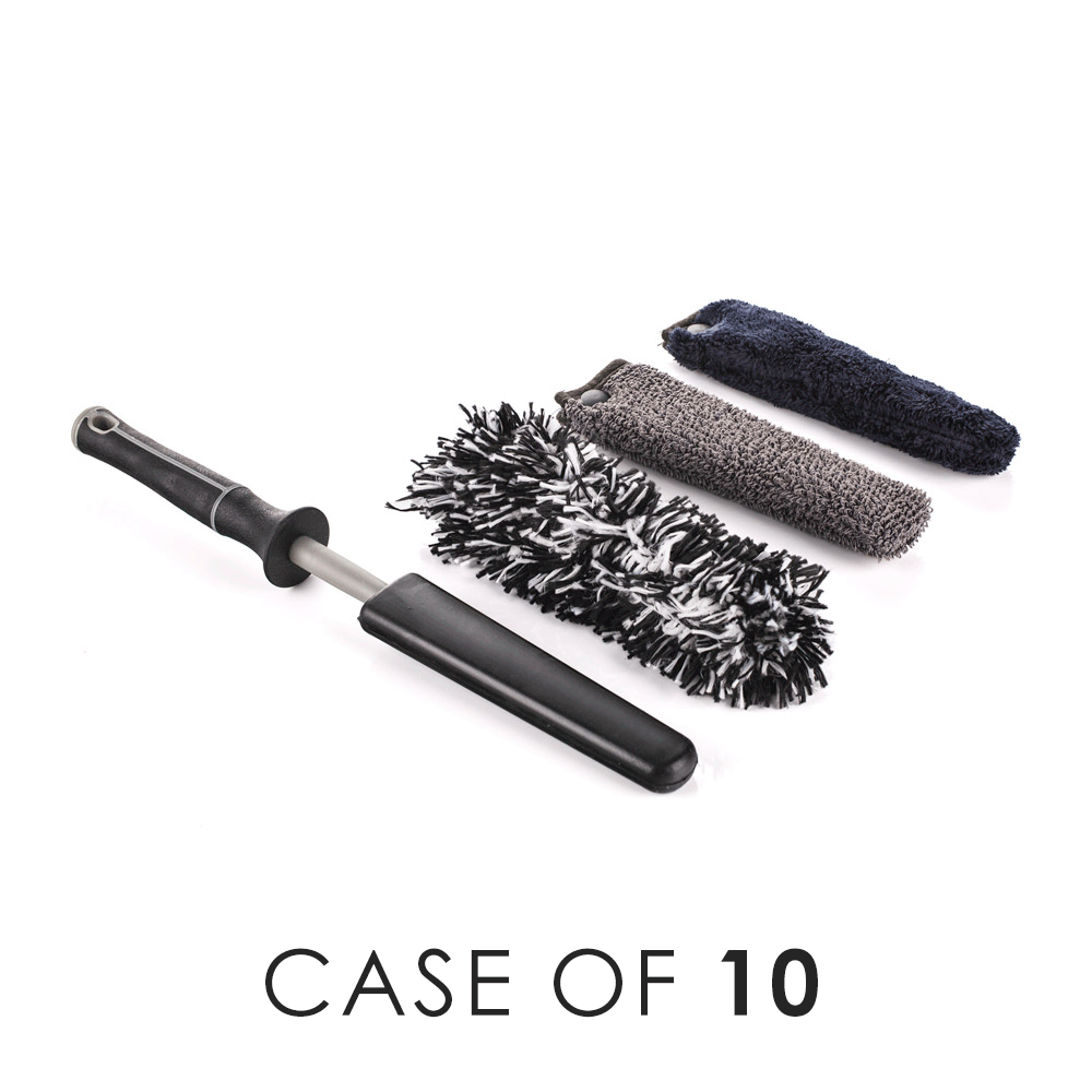 Mini Wheel Brush Set - Compact Car Wheel Cleaning Brush for Detailing, Rims, Tires & Hubcaps - Perfect for Auto Enthusiasts & Professional Detailing Kits
