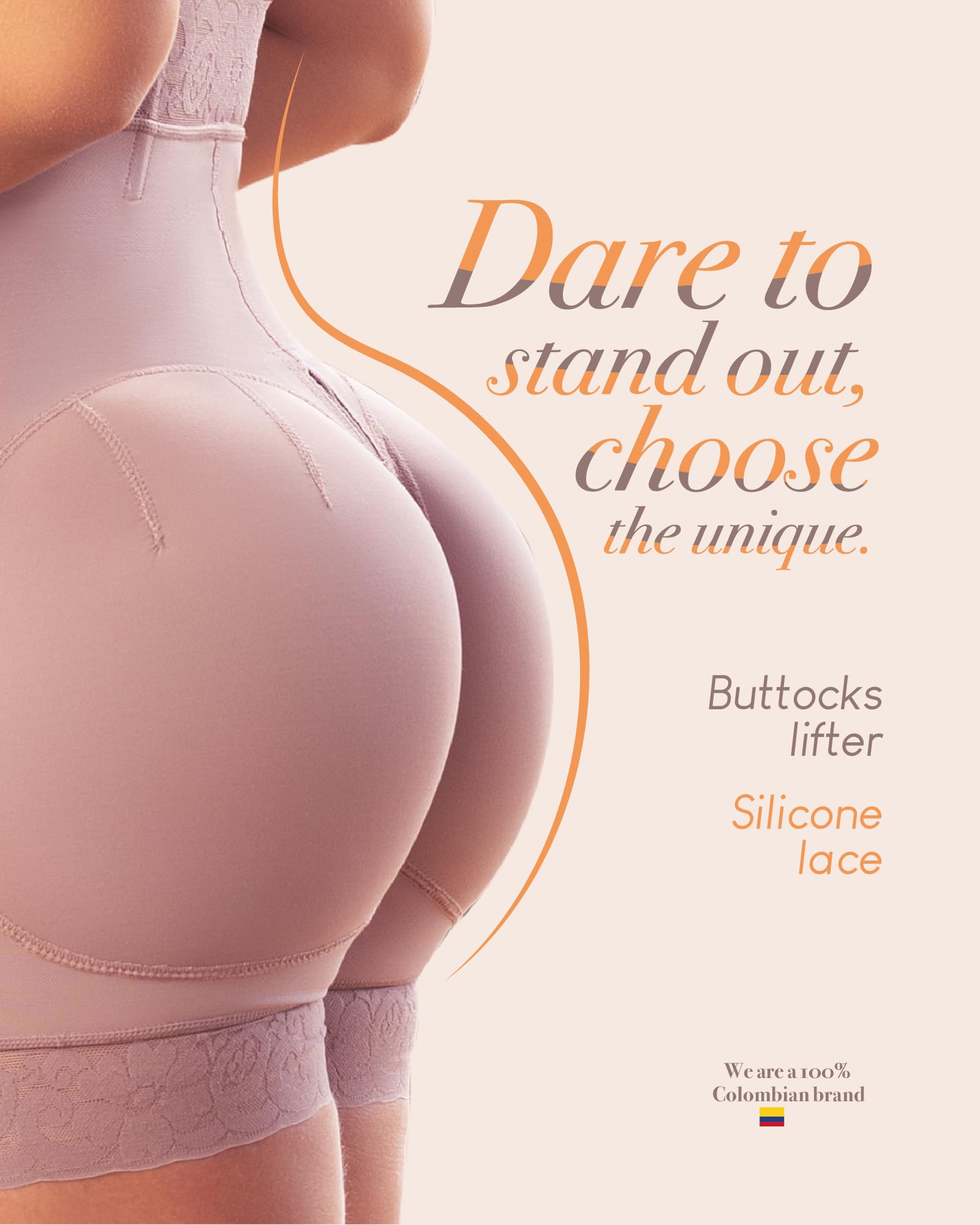 Shape Concept Butt Lifting Shorts for Women - High Compression Shapewear with Booty Lift & Tummy Control - Perfect for Workouts, Yoga & Everyday Wear