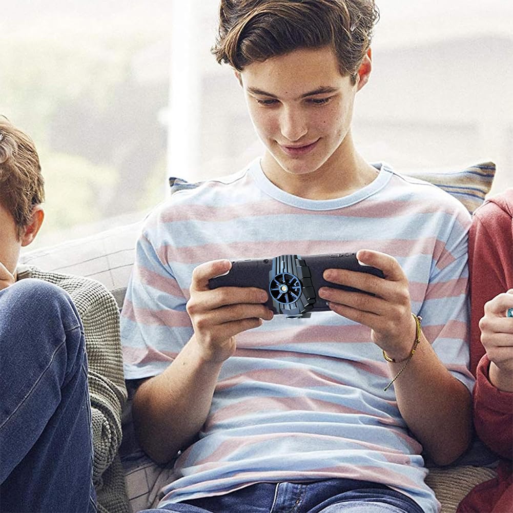 2 PCS Universal Phone Cooler for Gaming - Portable Smartphone Cooling Fan with Radiator, Prevent Overheating for iPhone, Android | Perfect for Gaming, Streaming & Long Usage
