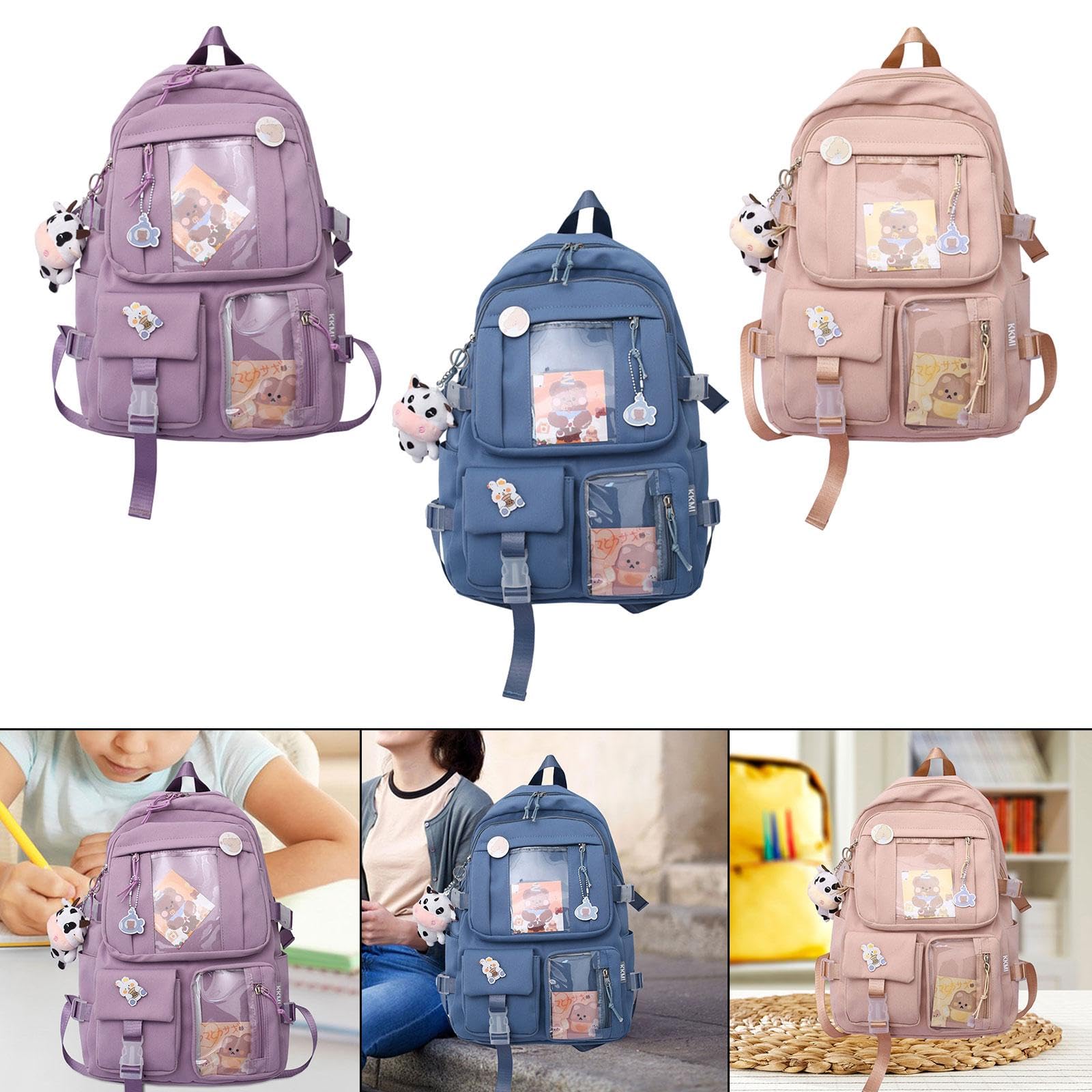 MYADDICTION Women's Backpack - Cute Durable Travel Backpack for Women, Teens & Kids, School Bookbag, Purple | Perfect for School, College, Travel & Daily Use