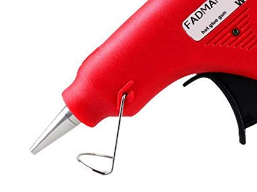 FADMAN 20W Mini Hot Melt Glue Gun with On/Off Switch & Indicator - Includes 4 Transparent Hot Glue Sticks for DIY Crafts, Home Repairs, and School Projects