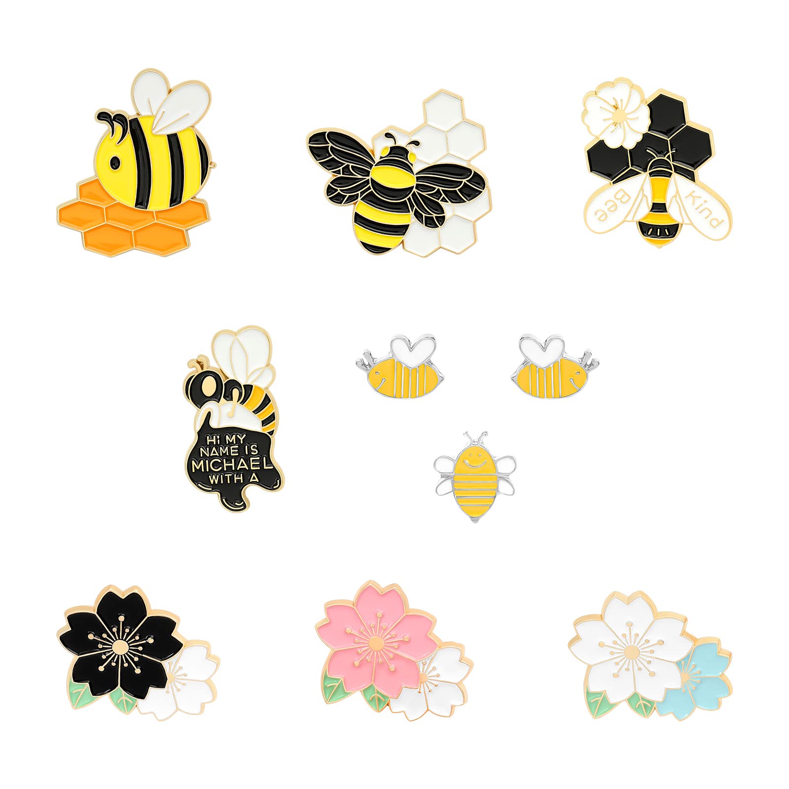 Stylish Animal Enamel Brooch Pins for Women & Men - Butterfly, Frog, Bee, Cat Design - Fashion Jewelry Accessories for Jackets, Backpacks, Hats - Perfect Gift for Animal Lovers & Collectors (Great for Everyday Wear, Parties, and Gifts)