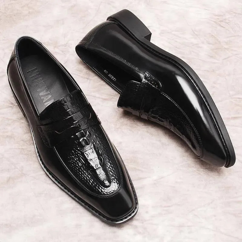 Premium Men's Leather Penny Loafers - Classic Slip-On Dress Shoes for Business & Casual Wear | Comfortable & Stylish Footwear for Office, Travel & Everyday Use
