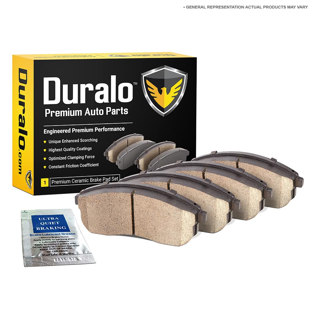 Duralo 144-1900 Ceramic Front Brake Pads for Audi R8 & RS5 with Carbon Ceramic Brakes | High-Performance Braking | Perfect for Track Days & Street Driving
